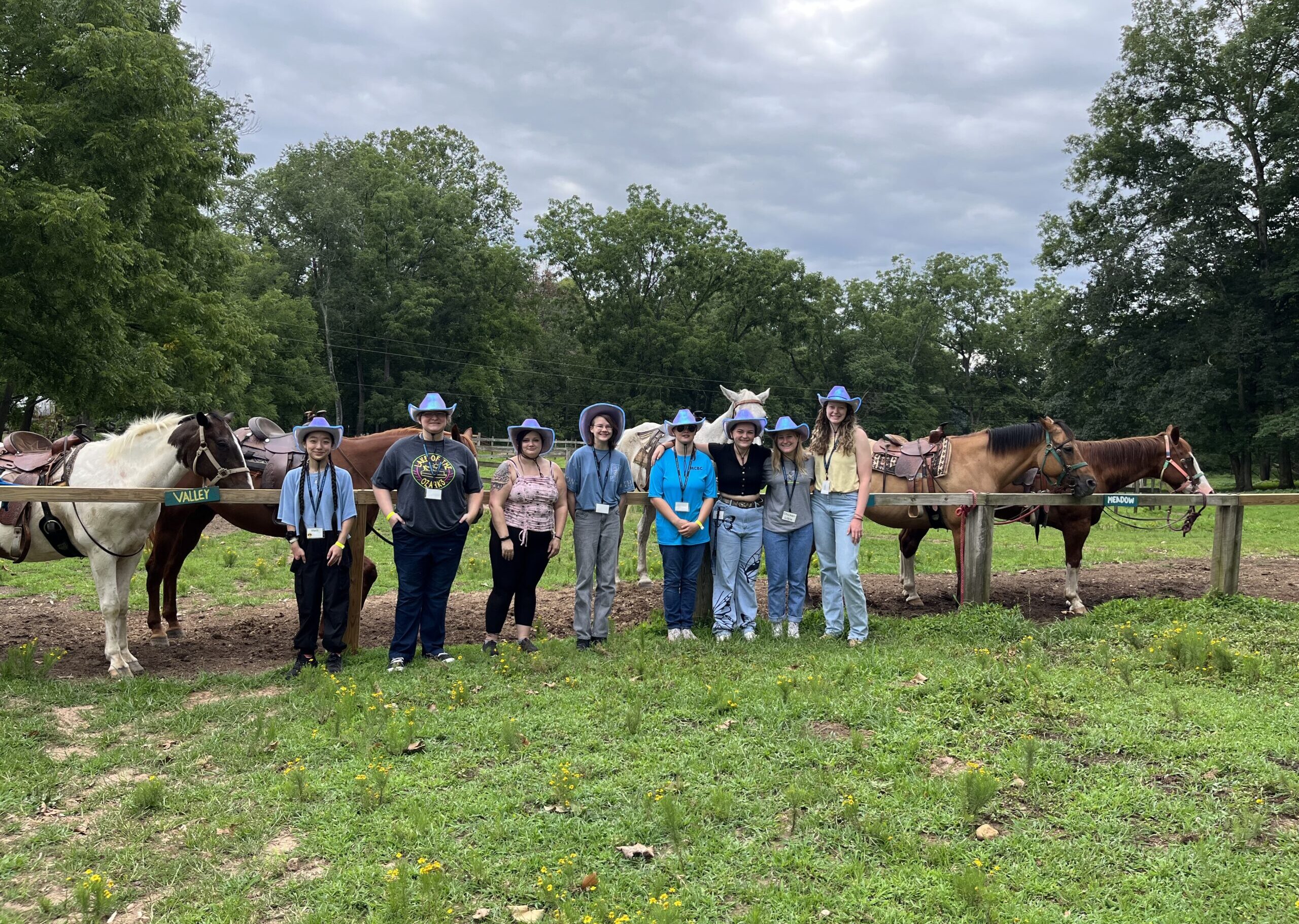 Campers with horses